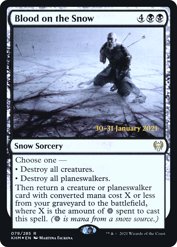 Image of Blood on the Snow (PRE-79S) - Kaldheim Promos: (snow) Foil