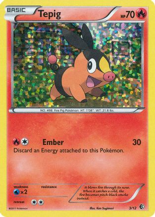 Image of Tepig 003/12  - Holofoil McDonalds Promos 2011 - Promo