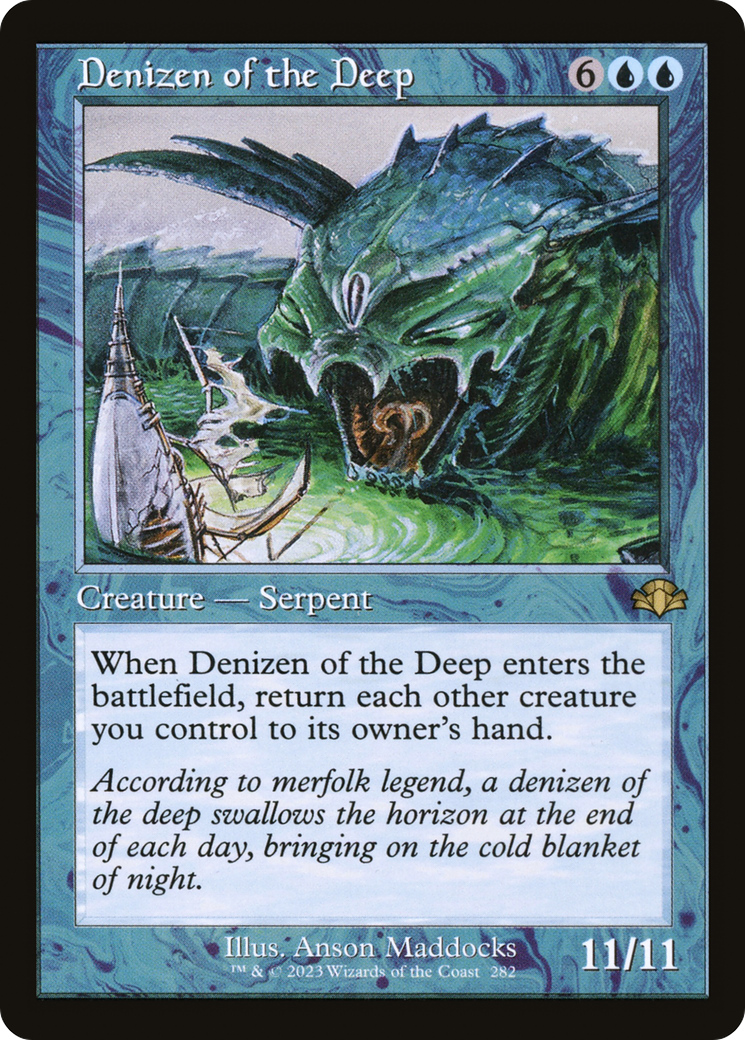 Image of Denizen of the Deep (Retro Frame) (DMR-282) - Dominaria Remastered