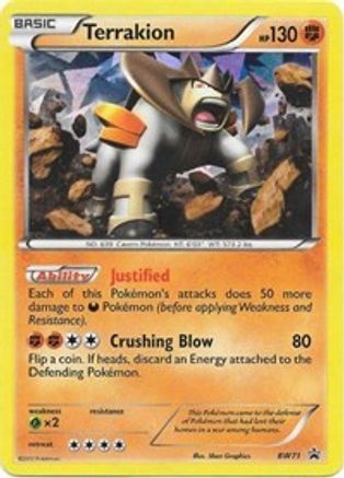 Image of Terrakion BW71  - Holofoil Black and White Promos - Promo