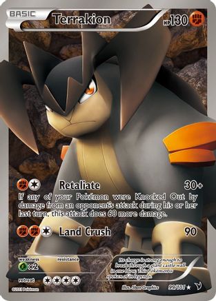 Image of Terrakion (99 Full Art) 099  - Holofoil Noble Victories - Ultra Rare
