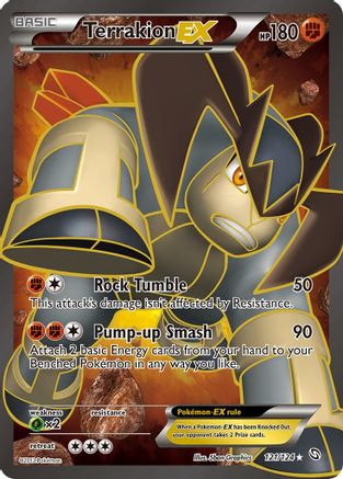 Image of Terrakion EX (121 Full Art) 121  - Holofoil Dragons Exalted - Ultra Rare