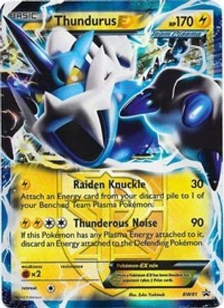 Image of Thundurus EX (Team Plasma) BW81  - Holofoil Black and White Promos - Promo