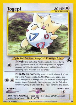Image of Togepi 030/53  WoTC Promo - Promo