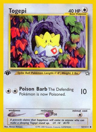 Image of Togepi 051  - Unlimited Neo Genesis - Uncommon