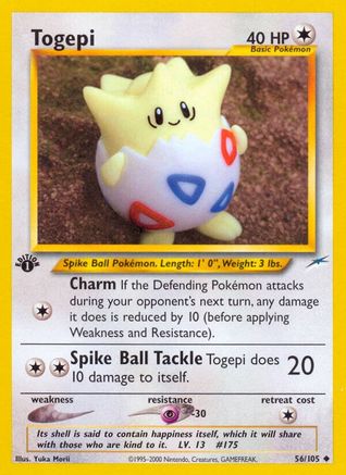 Image of Togepi 056/105  - 1st Edition Neo Destiny - Uncommon