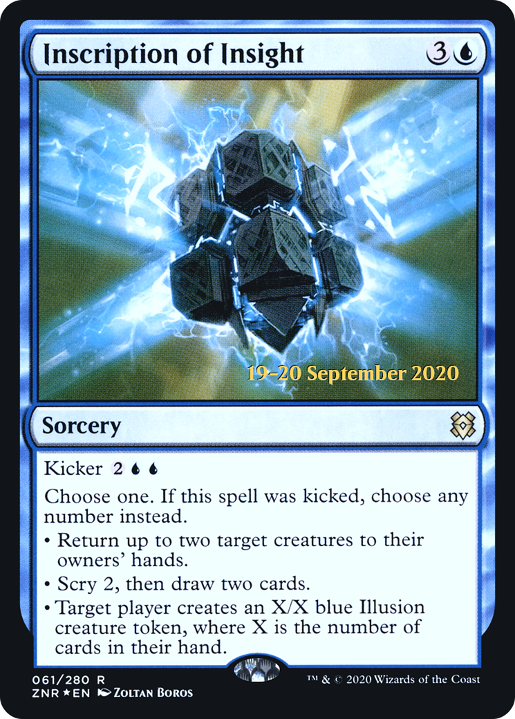 Image of Inscription of Insight (PRE-61S) - Zendikar Rising Promos Foil