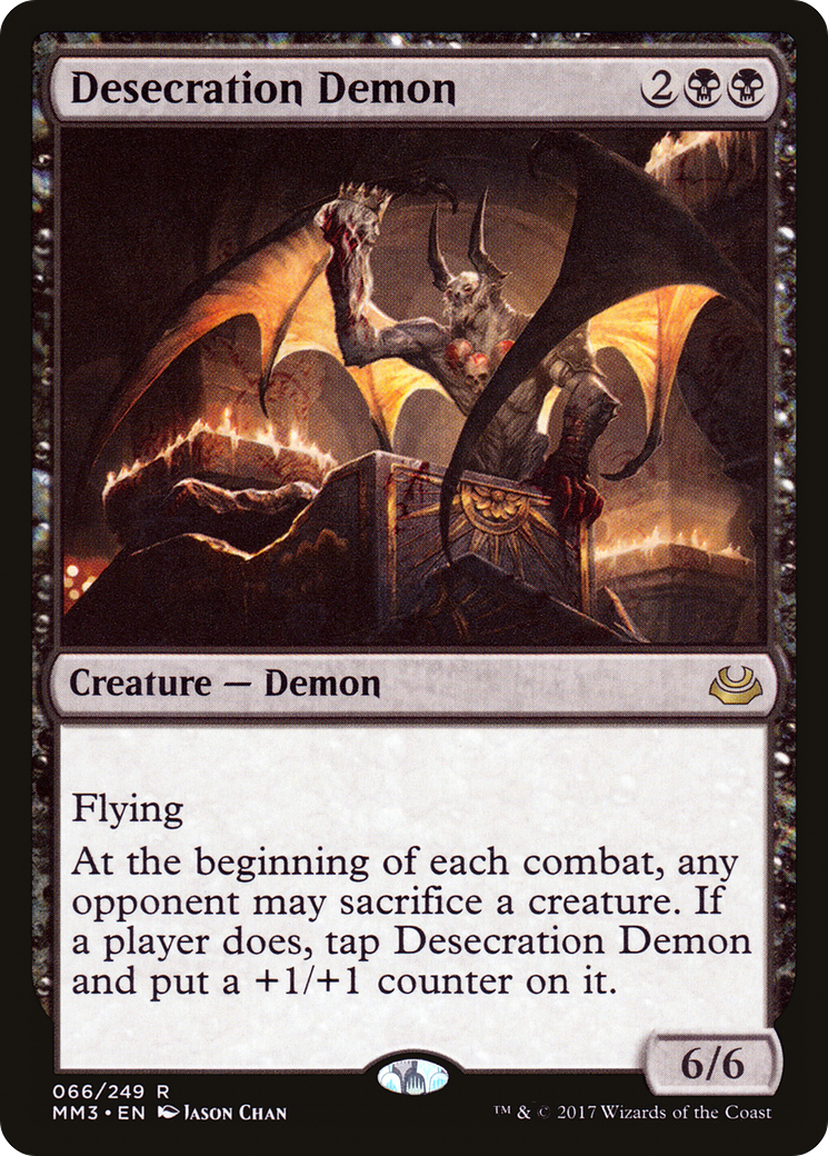 Image of Desecration Demon (MM3-066) - Modern Masters 2017