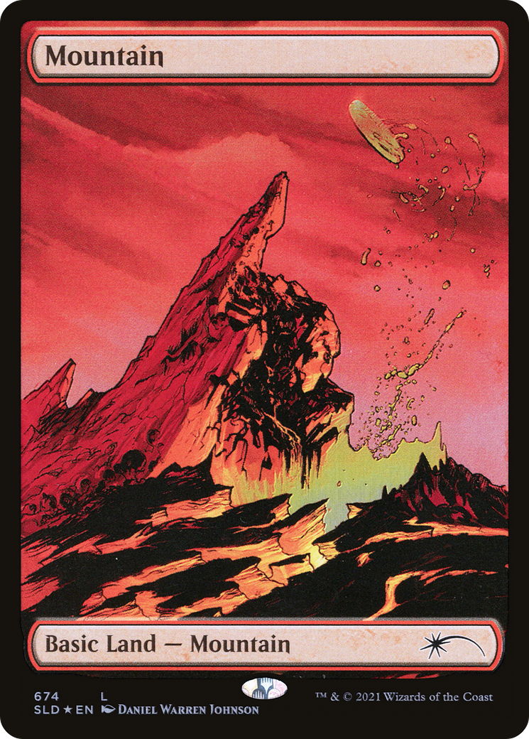 Image of Mountain (674) (SLD-674) - Secret Lair Drop Foil