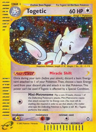 Image of Togetic (H27) H27  - Holofoil Aquapolis - Holo Rare