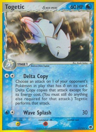 Image of Togetic (Delta Species) 011/101  - Holofoil Dragon Frontiers - Holo Rare