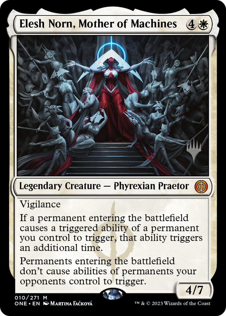 Image of Elesh Norn, Mother of Machines (PPONE-010) - Phyrexia: All Will Be One Promos Foil