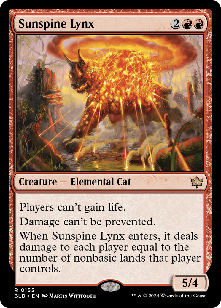 Image of Sunspine Lynx (BLB-155) - Bloomburrow