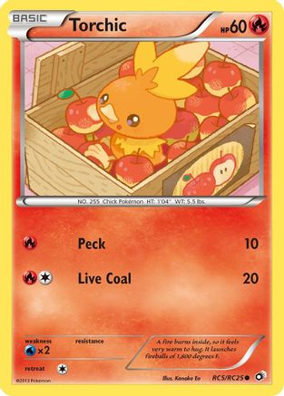 Image of Torchic RC5/RC25  - Holofoil Legendary Treasures Radiant Collection - Common