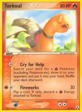 Image of Torkoal 027  - Reverse Holofoil Legend Maker - Rare