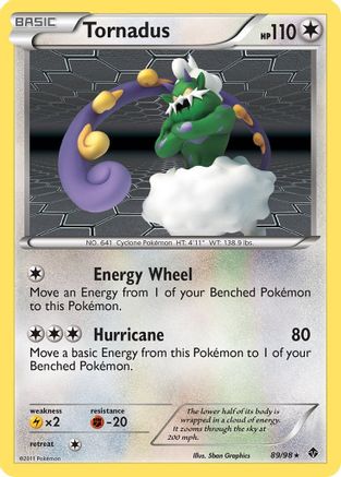 Image of Tornadus 089  - Reverse Holofoil Emerging Powers - Holo Rare