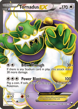 Image of Tornadus EX (108 Full Art) 108  - Holofoil Dark Explorers - Ultra Rare