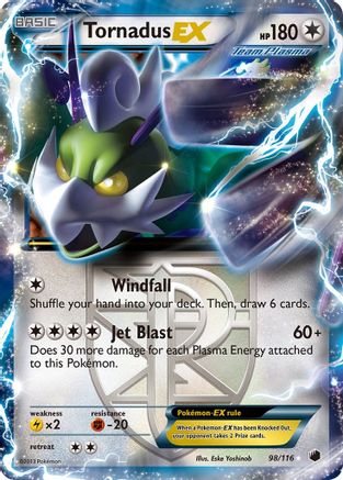 Image of Tornadus EX (Team Plasma) 098  - Holofoil Plasma Freeze - Ultra Rare