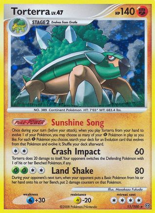 Image of Torterra 011  - Reverse Holofoil Stormfront - Holo Rare