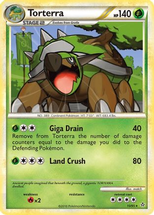 Image of Torterra 010  - Reverse Holofoil Unleashed - Holo Rare