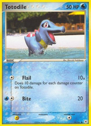 Image of Totodile 079/101  - Reverse Holofoil Hidden Legends - Common