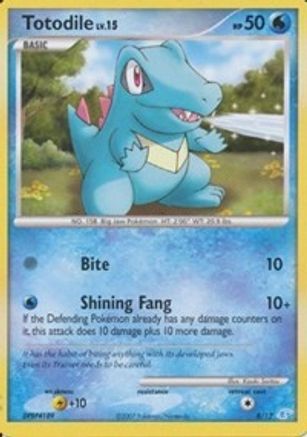 Image of Totodile 008  DP Trainer Kit Manaphy & Lucario - Common