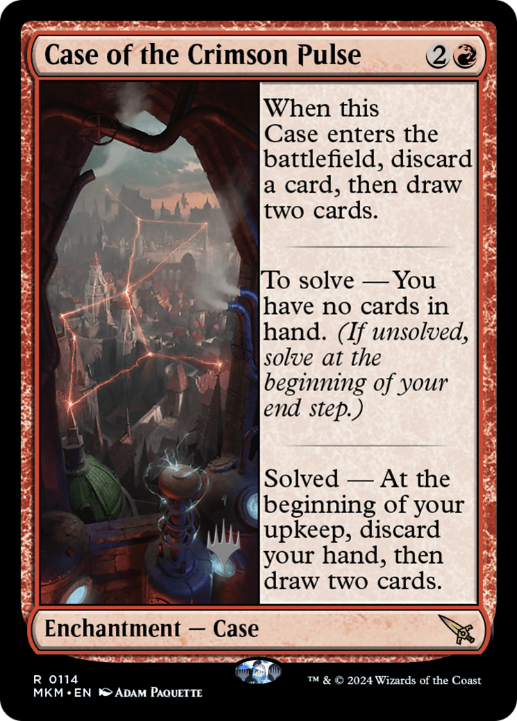 Image of Case of the Crimson Pulse (PPMKM-114) - Murders at Karlov Manor Promos