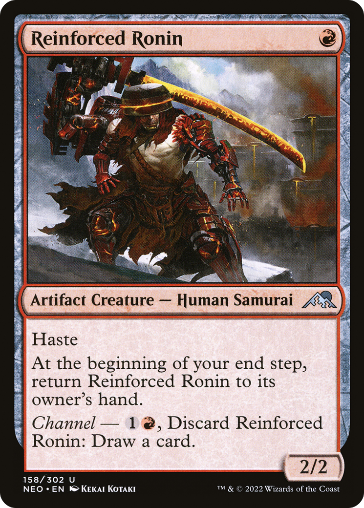 Image of Reinforced Ronin (NEO-158) - Kamigawa: Neon Dynasty