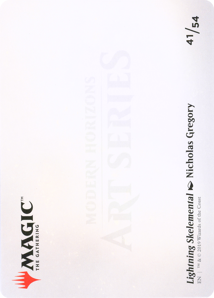 Image of Lightning Skelemental // Lightning Skelemental (AMH1-041) - Modern Horizons Art Series (Borderless)