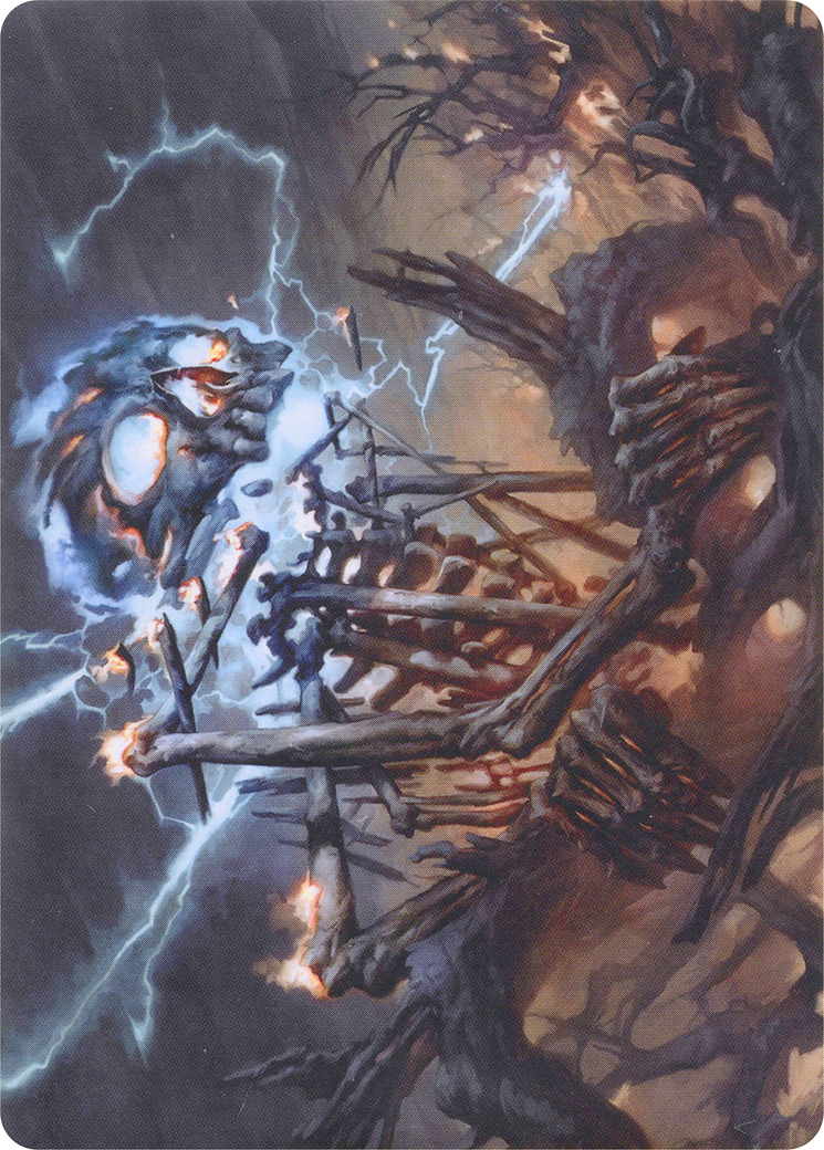 Image of Lightning Skelemental // Lightning Skelemental (AMH1-041) - Modern Horizons Art Series (Borderless)