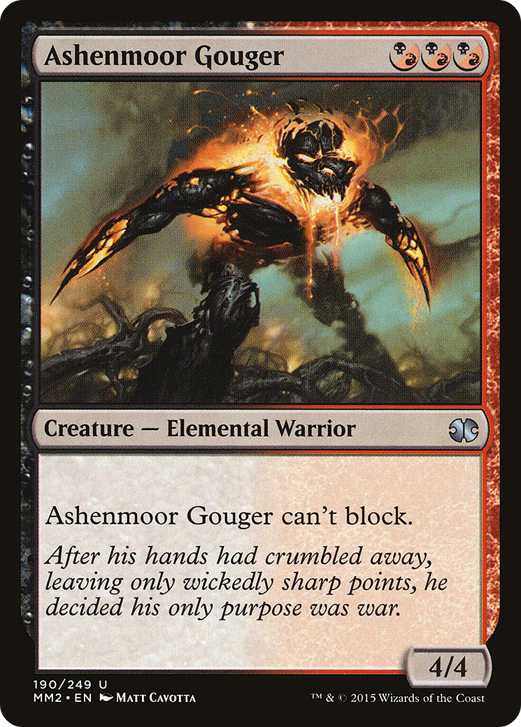 Image of Ashenmoor Gouger (MM2-190) - Modern Masters 2015 Foil
