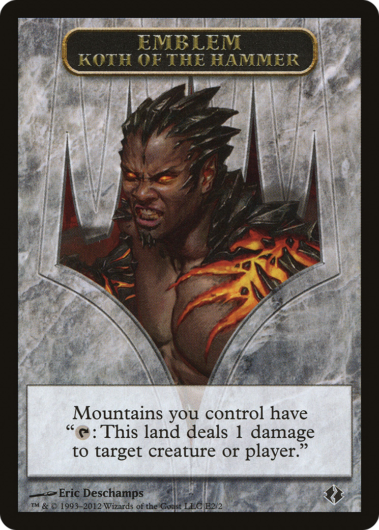 Image of Emblem - Koth of the Hammer (DDI-0E2) - Duel Decks: Venser vs. Koth Tokens