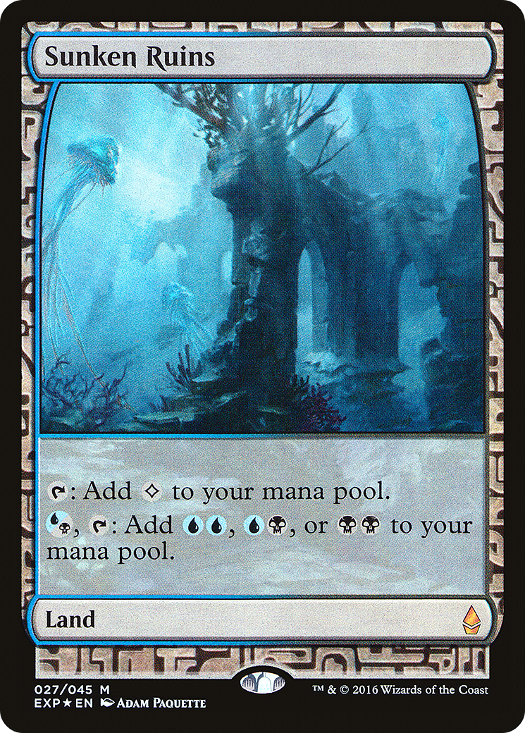 Image of Sunken Ruins (EXP-027) - Zendikar Expeditions Foil