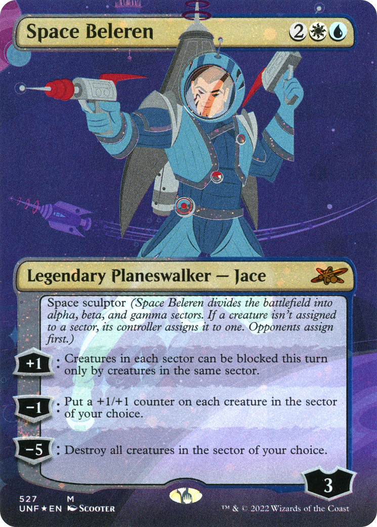 Image of Space Beleren (Borderless) (Galaxy Foil) (UNF-527) - Unfinity (Borderless) Foil