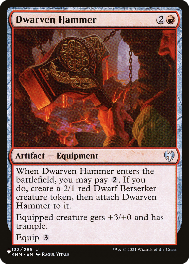 Image of Dwarven Hammer (LIST-KHM-133) - The List