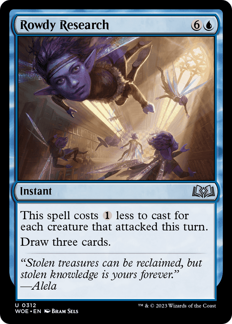 Image of Rowdy Research (WOE-312) - Wilds of Eldraine Foil