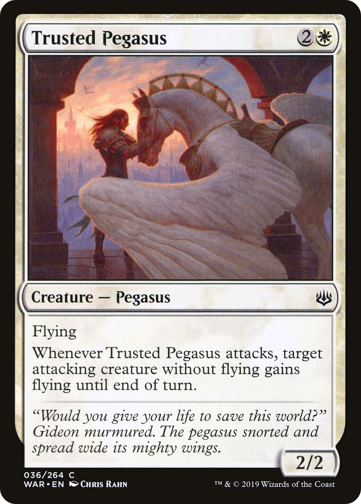 Image of Trusted Pegasus (WAR-036) - War of the Spark Foil