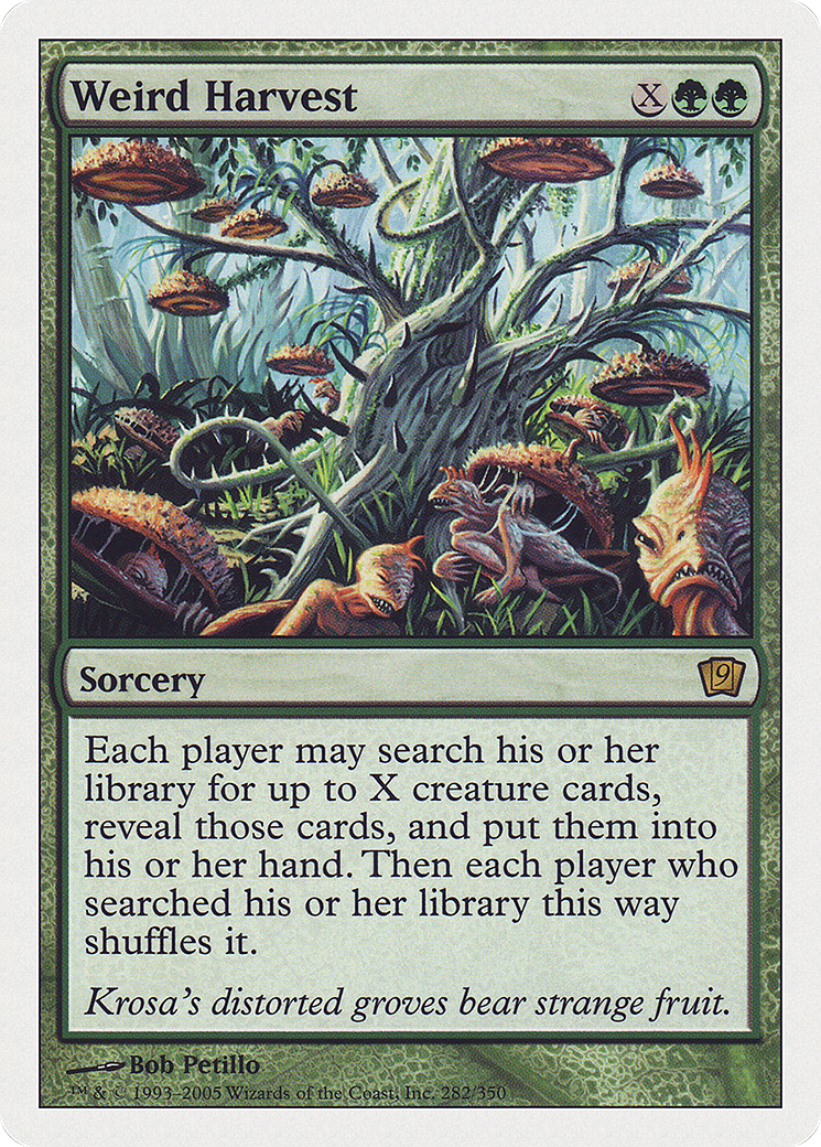 Image of Weird Harvest (9ED-282) - 9th Edition Foil