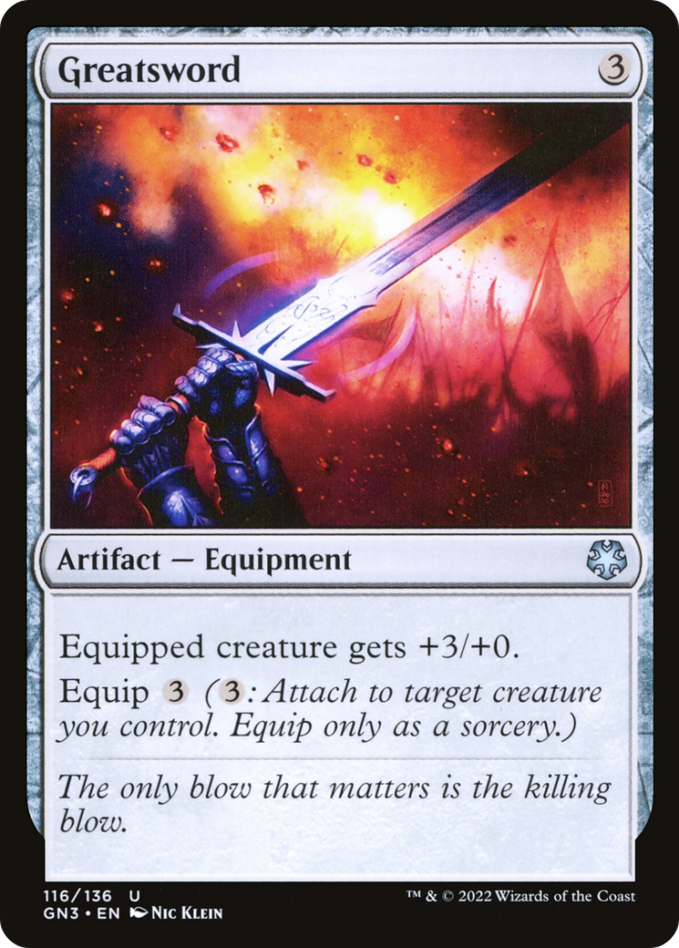 Image of Greatsword (GN3-116) - Game Night: Free-for-All