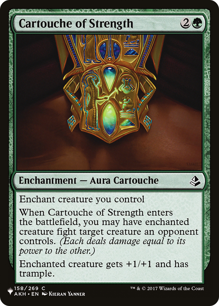 Image of Cartouche of Strength (LIST-AKH-158) - The List