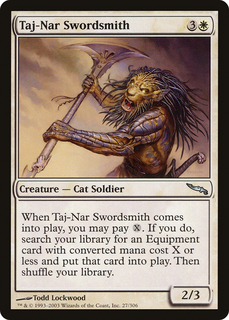 Image of Taj-Nar Swordsmith (MRD-027) - Mirrodin