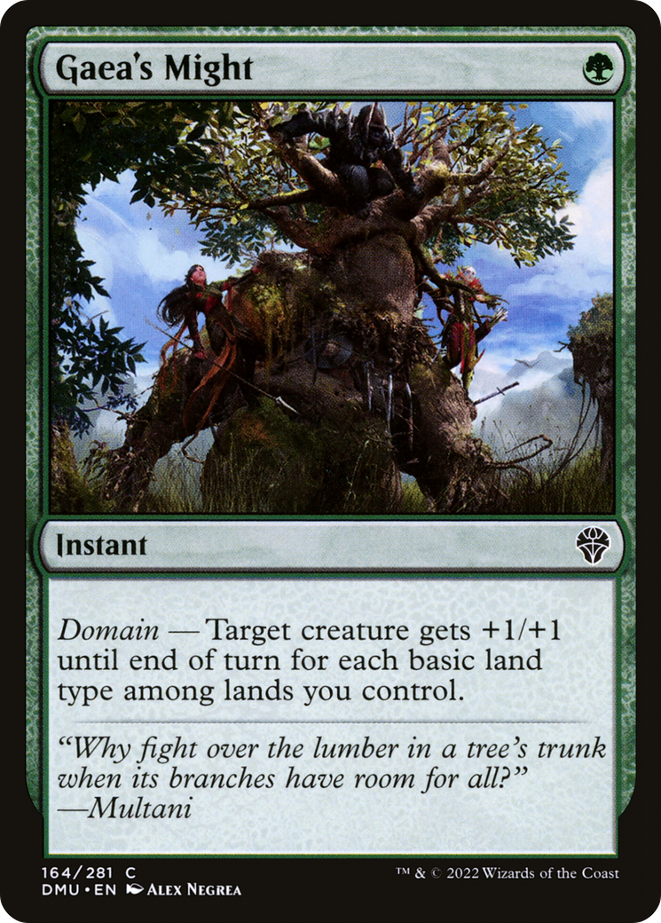 Image of Gaea's Might (DMU-164) - Dominaria United