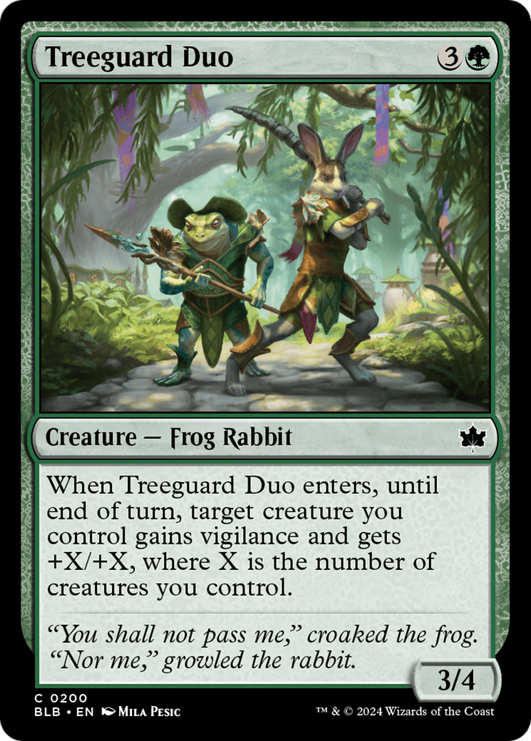 Image of Treeguard Duo (BLB-200) - Bloomburrow Foil