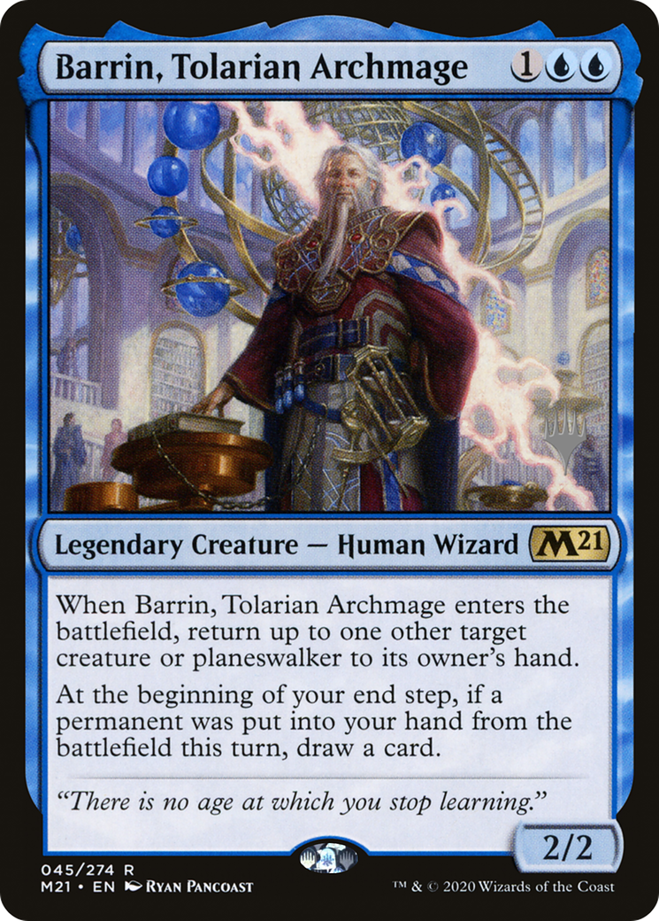 Image of Barrin, Tolarian Archmage (PPM21-45P) - Core Set 2021 Promos