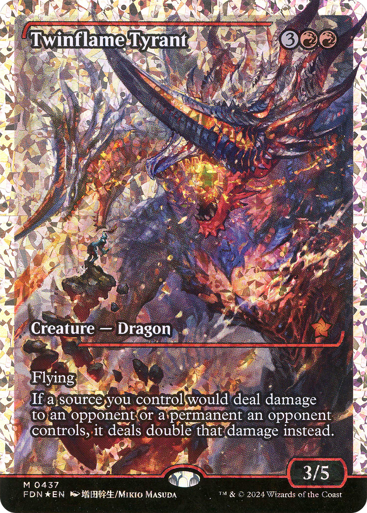 Image of Twinflame Tyrant (Showcase) (Fracture Foil) (FDN-437) - Foundations: (Showcase) Foil