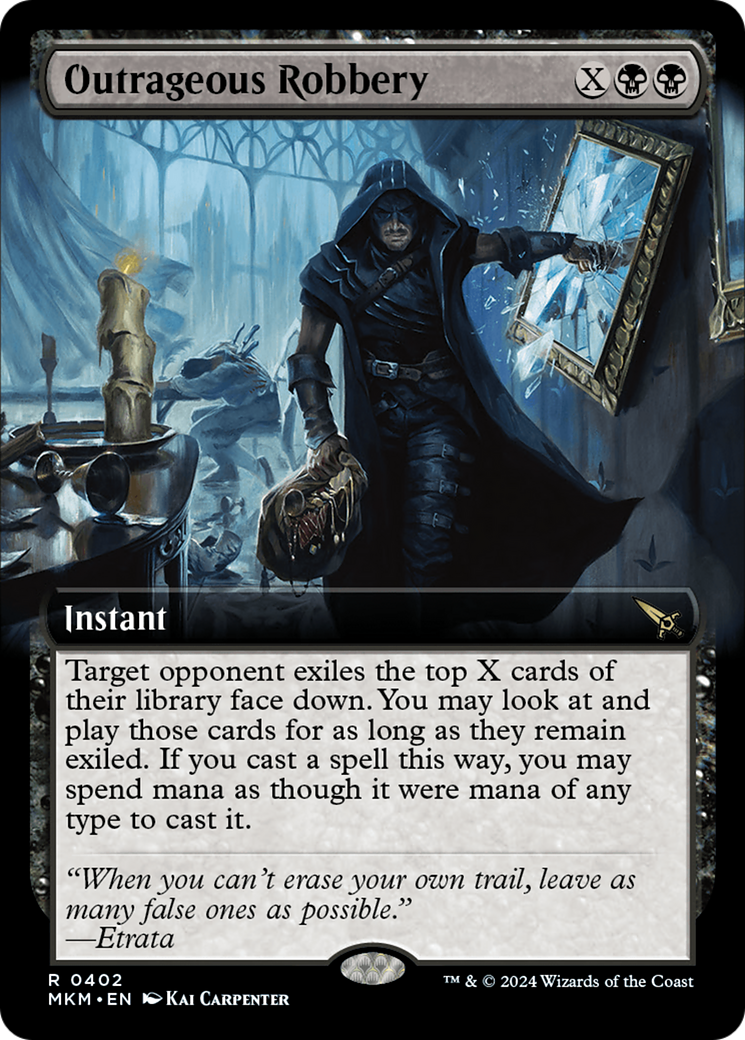 Image of Outrageous Robbery (Extended Art) (MKM-402) - Murders at Karlov Manor: (Extended Art) Foil