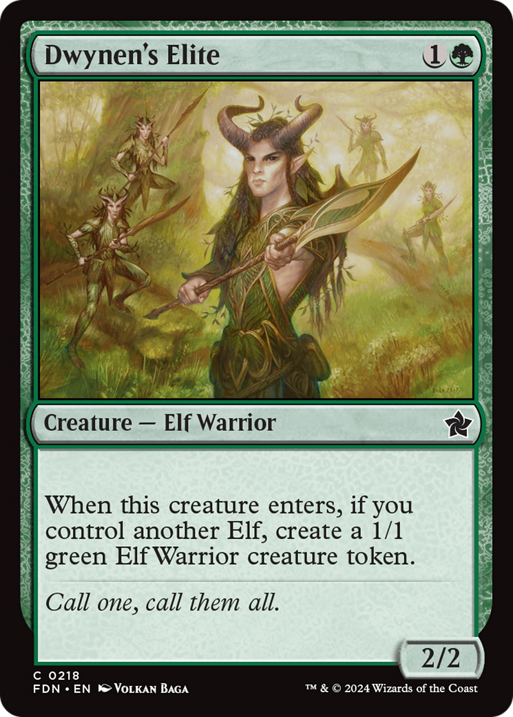 Image of Dwynen's Elite (FDN-218) - Foundations Foil