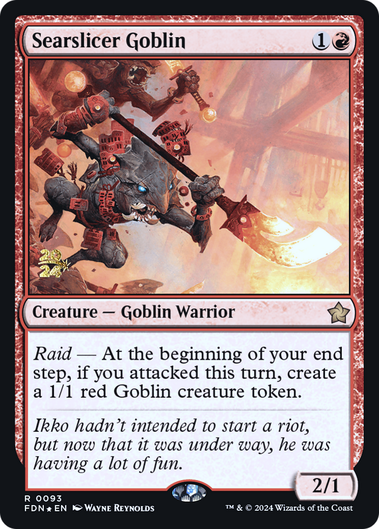 Image of Searslicer Goblin (PRE-093) - Foundations Promos Foil