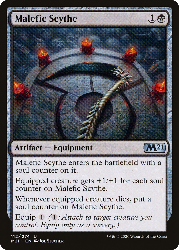 Image of Malefic Scythe (M21-112) - Core Set 2021