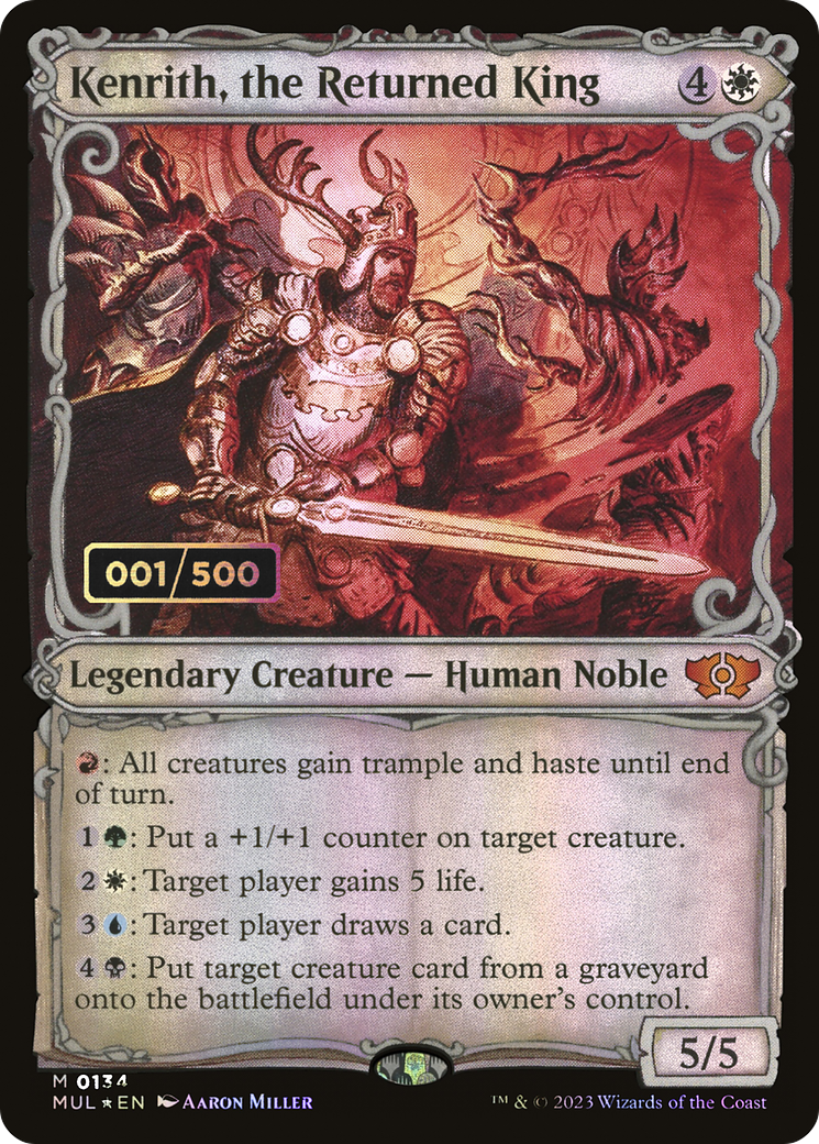 Image of Kenrith, the Returned King (Serial Numbered) (MUL-134) - Multiverse Legends: (Showcase) Foil
